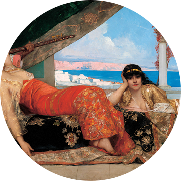 Vrouwelijke favoriet van de Emir - Benjamin Constant - 1879 van Atelier Liesjes