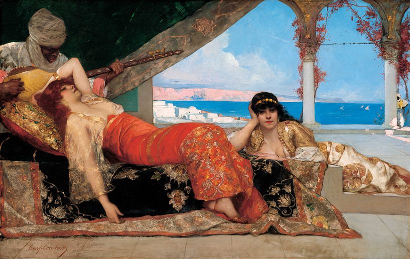 Weibliche Favoritin des Emirs - Benjamin Constant - 1879 von Atelier Liesjes