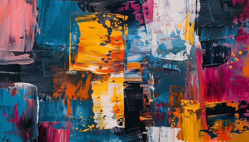 Abstracte kleuren panorama van TheXclusive Art
