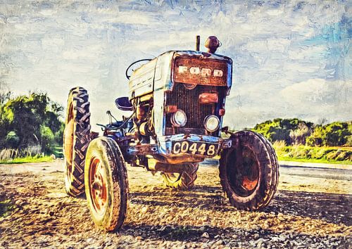 Alter Traktor (Gemälde)