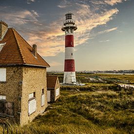 Vuurtoren Nieuwpoort Belgie van Angelique Niehorster