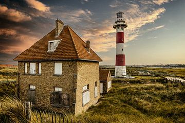 Lighthouse Nieuwpoort Belgium by Angelique Niehorster