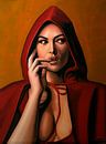 Monica Bellucci Painting von Paul Meijering Miniaturansicht