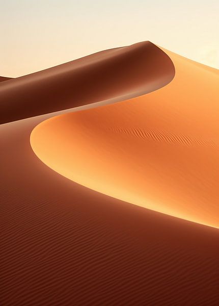 Uitzicht over de woestijn van fernlichtsicht