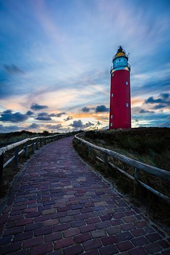 De vuurtoren van Texel in de ochtend