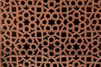 Decorative detail of relief in the Tomb of Humayun