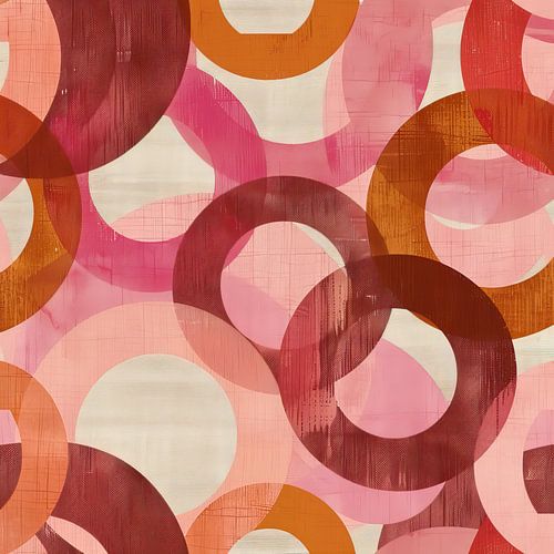 Minimalistische Illustration von abstrakten Kreisen