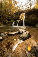Waterfall and bridge