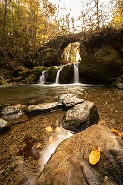 Waterfall and bridge by Gregory & Jacobine van den Top Nature Photography