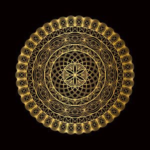 Golden Mandala 02 by Plus Passie