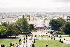 Sacre Coeur Blick über Paris von Patrycja Polechonska