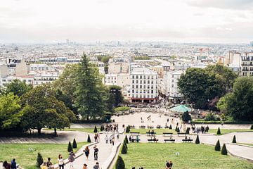 Sacre Coeur Uitzicht over Parijs van Patrycja Polechonska
