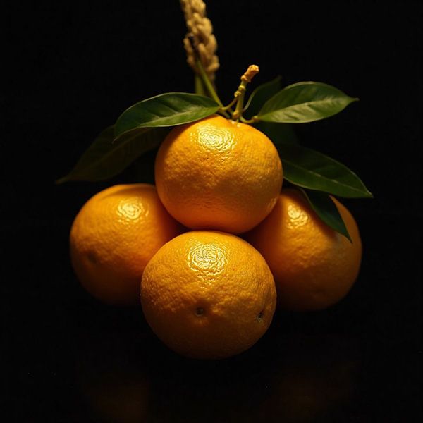 Sonniges Orangen-Stillleben von Kleurenrijk