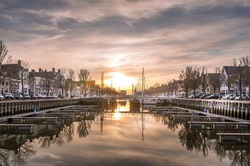 Harlinger binnenhaven van Albert Foekema Fotografie