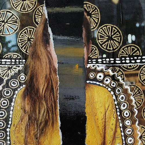 Verscheurd - Collage uit mijn Art Journal