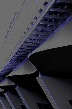 Abstracte brug van Ronald De Neve
