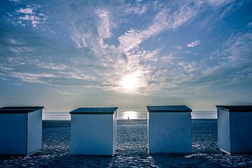 coucher de soleil sur la plage