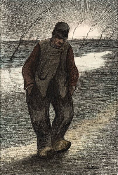 Der Bauer, Eugène Laermans, 1906 von Atelier Liesjes