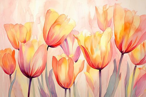 Colourful tulips