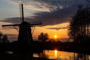 Moulin en rétro-éclairage