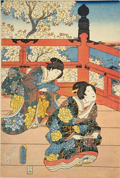 Kunisada, Zwei Frauen