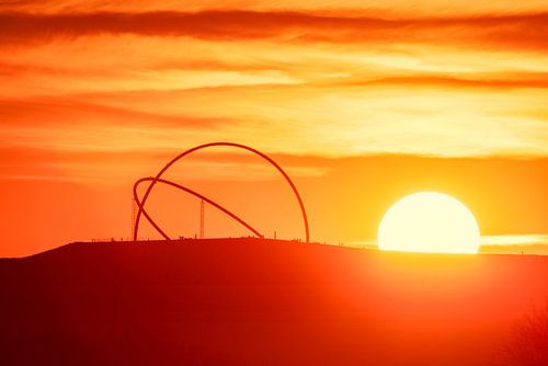 Observatoire d'horizon sur le Halde Hoheward au coucher du soleil