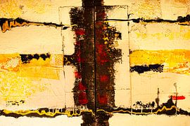 Structure pattern black yellow red