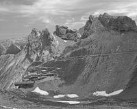 Gebirge in Schwarzweiß
