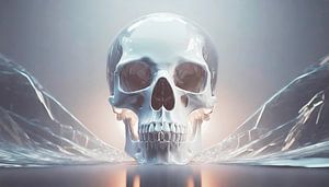 Totenkopf Schädel mit Hintergrund Muster