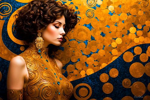 Aurea Divina: Byzantijns profiel - Klassieke schoonheid in goud