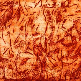 Cave drawing by Godelieve Abstracte Kunst