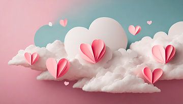 Wolken met harten van Mustafa Kurnaz