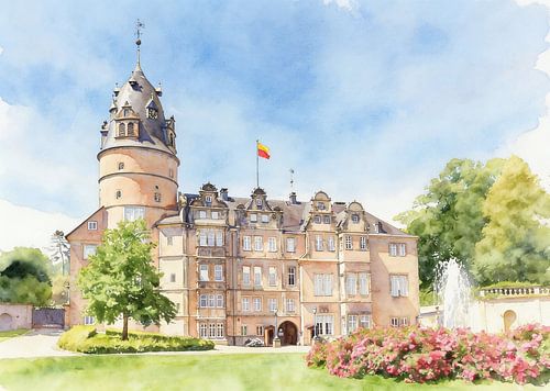 Prinselijk residentiepaleis in Detmold