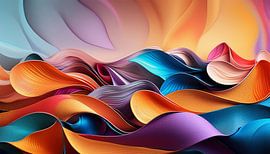 Kunstwerk met kleuren