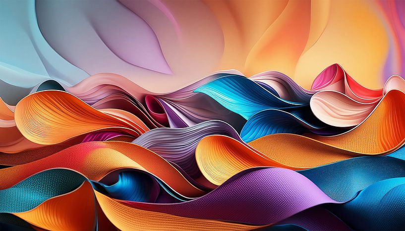 Kunstwerk mit Farben von Mustafa Kurnaz