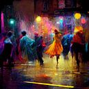 Tanzen auf der Straße in einer langen Sommernacht, Teil 8 von Maarten Knops Miniaturansicht