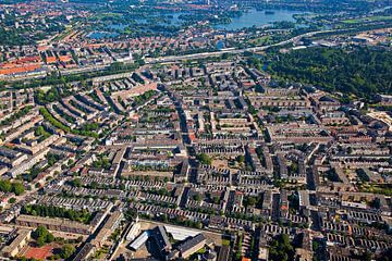 Luchtfoto Oude Noorden te Rotterdam