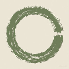 Enso in Japandi-Harmonie von AidasignArt
