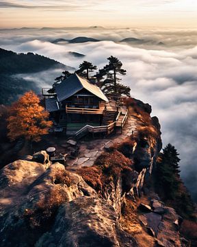 House in the landscape by fernlichtsicht
