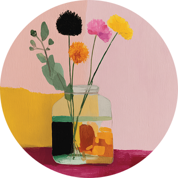 Kleurrijk stilleven met bloemen