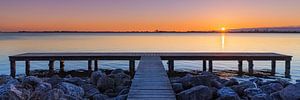 Sonnenuntergang bei Steendam auf dem Schildmeer