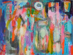 Tableau abstrait "L'enfant méconnu"