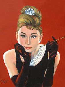 Audrey Hepburn Porträt von Marita Zacharias