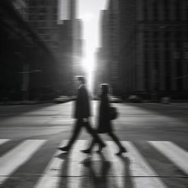 Synchrone Leben in Bewegung im städtischen Raum von Huub Keulers