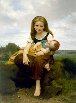 De oudere zuster, William-Adolphe Bouguereau...