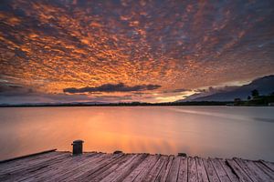 Schöner Sonnenuntergang am Sentanisee