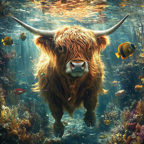 Scottish Highland cattle by Niklas Maximilian