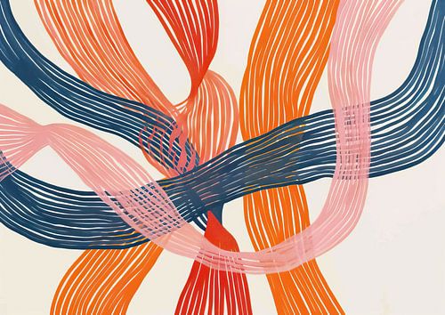 Œuvre d'art abstraite et douce