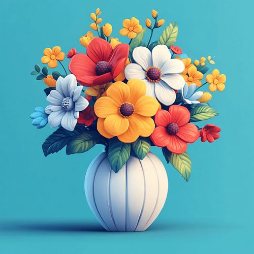 Flowers in a vase