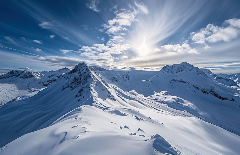 Zauberhafte Winterlandschaft von fernlichtsicht